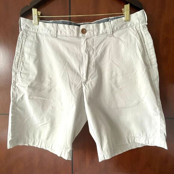J.Crew Other - J.Crew Men’s Khaki Beige Chino Shorts Cotton Flat Front Casual Shorts Size 35